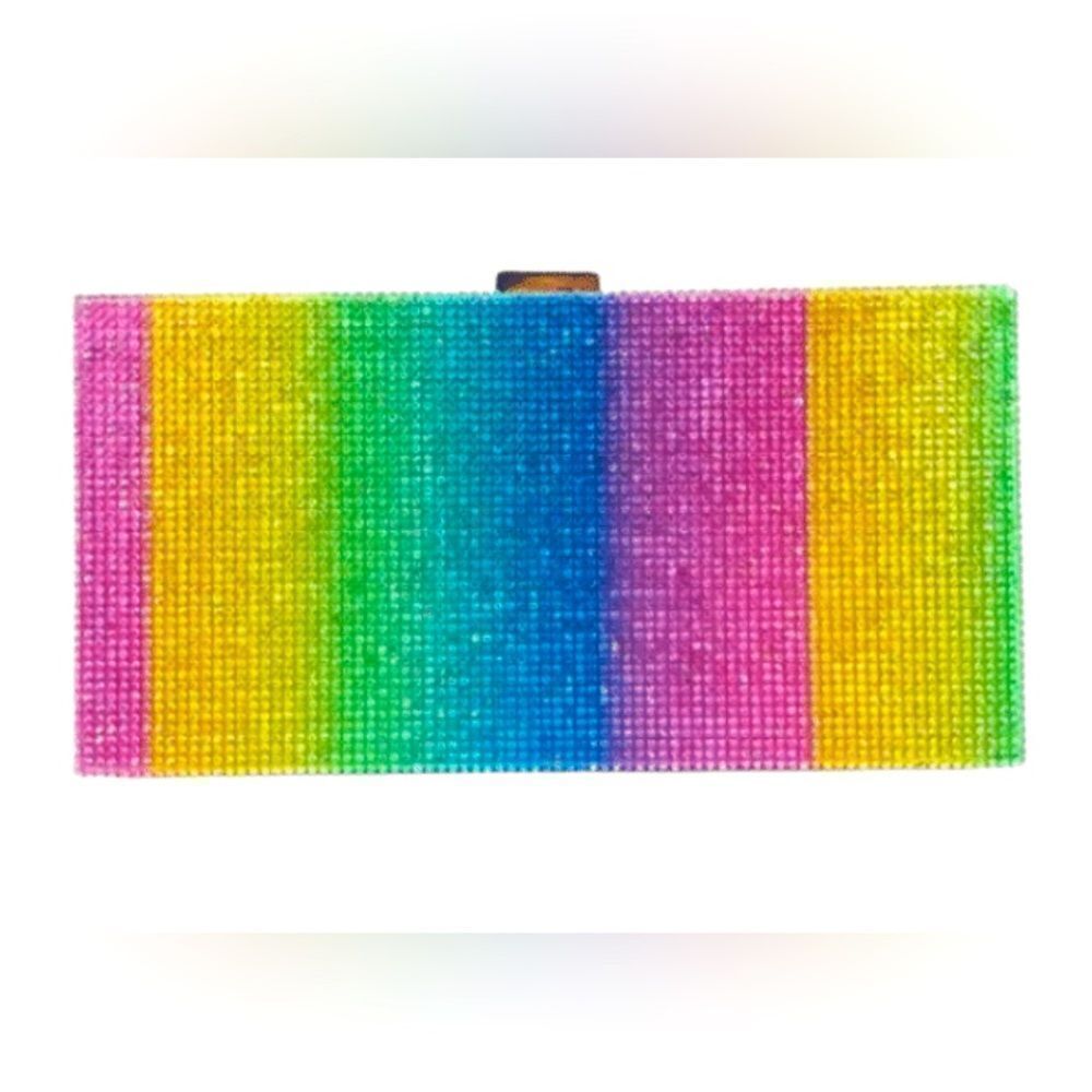 CRYSTAL RAINBOW SHINY EVENING CLUTCH